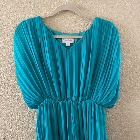 Jessica Simpson short dress  Aqua blue size 6 - Picture 2 of 8